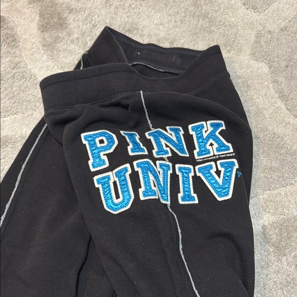 Victoria's Secret Black and Blue Capri Joggers with Adjustable Waistband - Picture 4 of 4